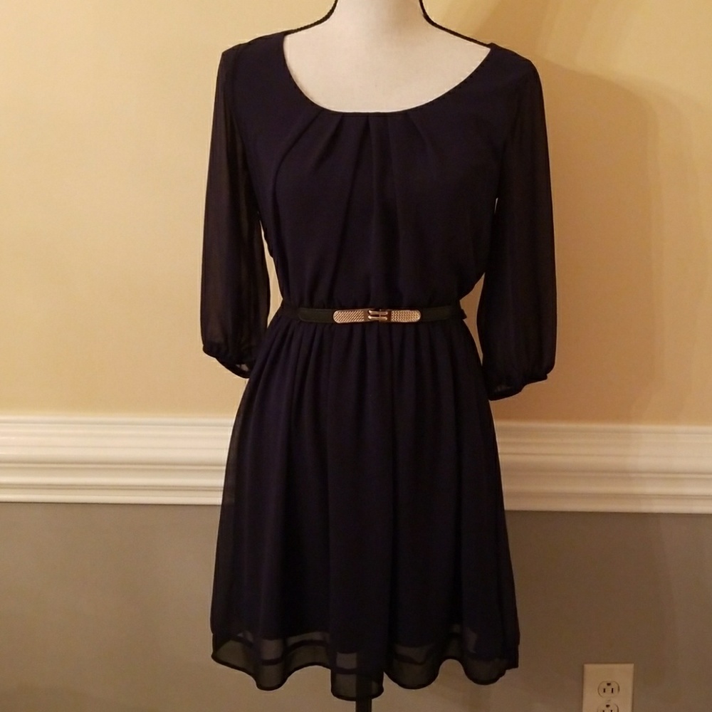 A. BYER Navy blue dress